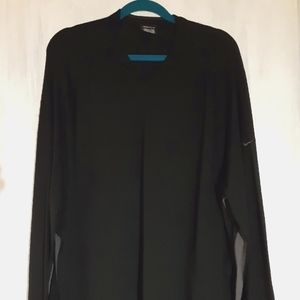 NIKE Mens black v-neck sweater.